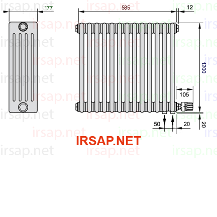Радиатор IRSAP Tesi 51200/13 T26 CL 01